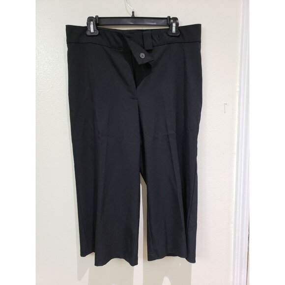 Jamie Nicole black, cropped, wide leg pants, size 14 - Picture 1 of 4